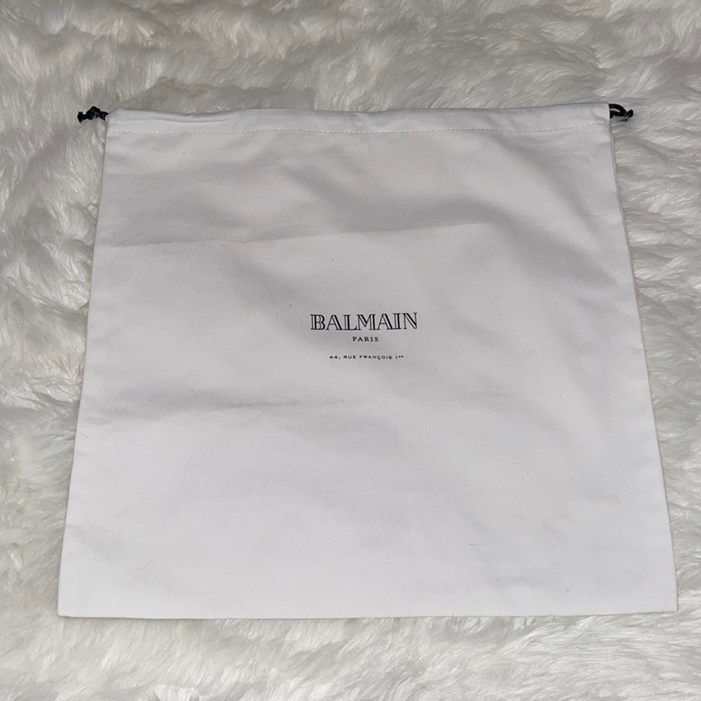 White BALMAIN duster bag